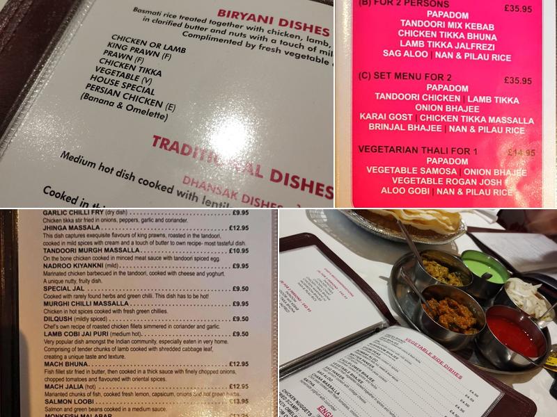 Ruhi Balti House Menu
