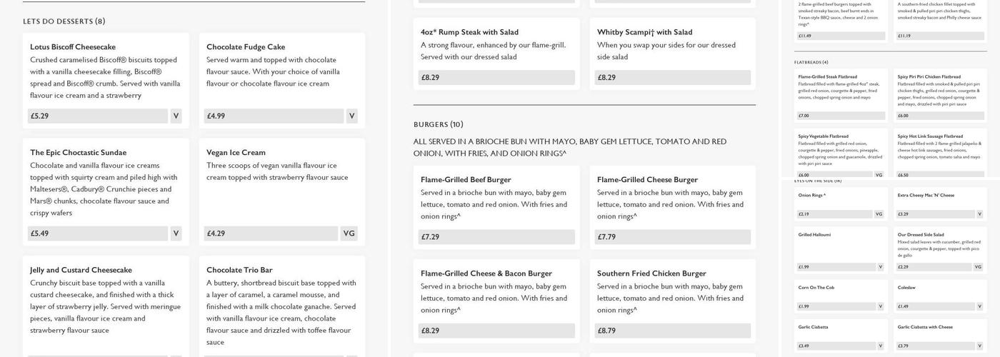 The Mersey Clipper Menu