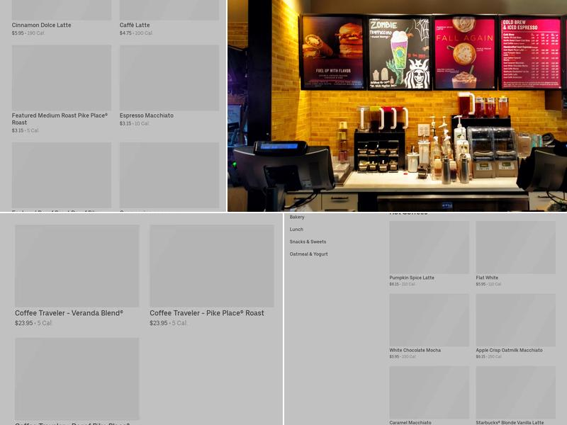 Starbucks Menu