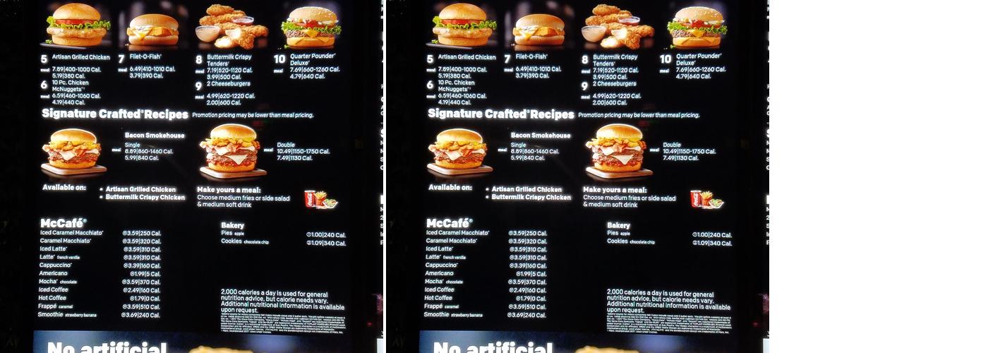 McDonald's Menu