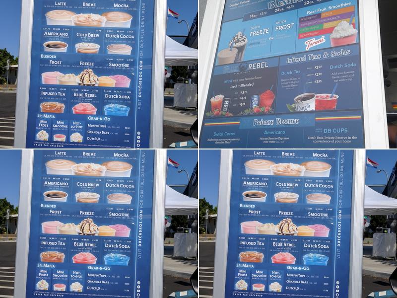 Dutch Bros Coffee Menu