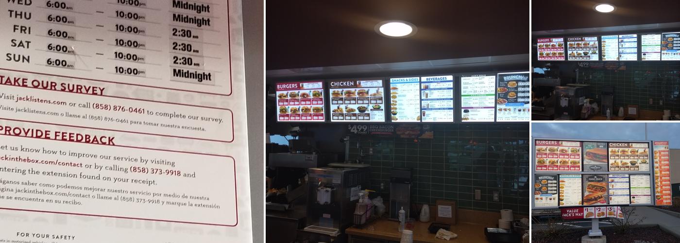 Jack in the Box Menu