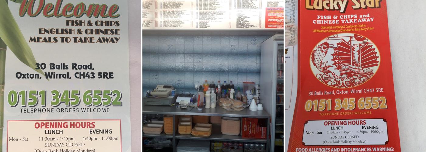 Lucky star Fish and Chips Menu