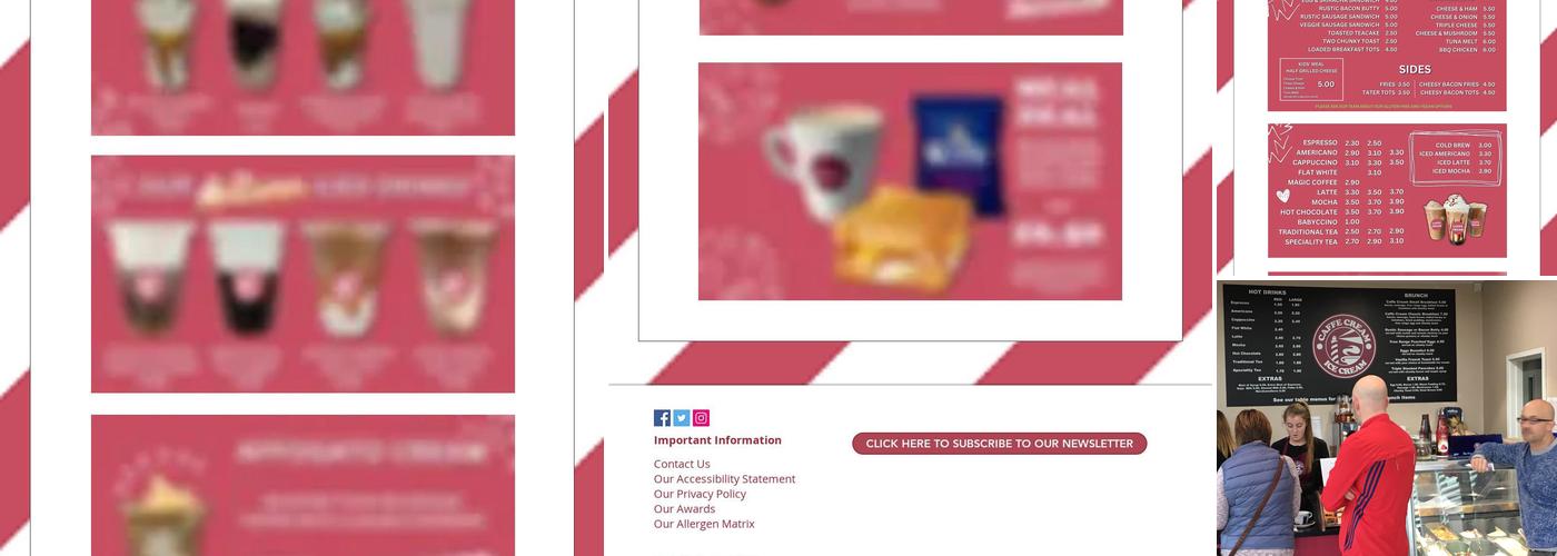 Caffe Cream at Birkenhead Park Menu