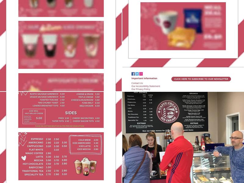 Caffe Cream at Birkenhead Park Menu