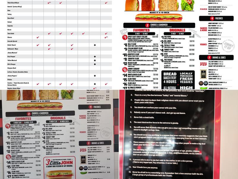 Jimmy John's Menu