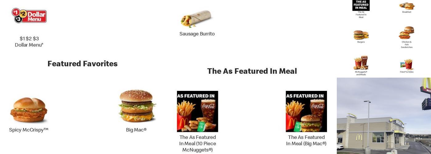 McDonald's Menu