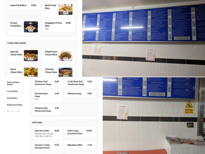 Orchid Chinese Takeaway Menu