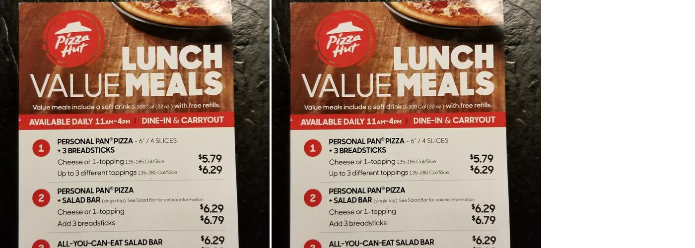 Pizza Hut Menu