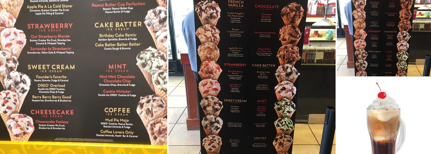 Cold Stone Creamery Menu