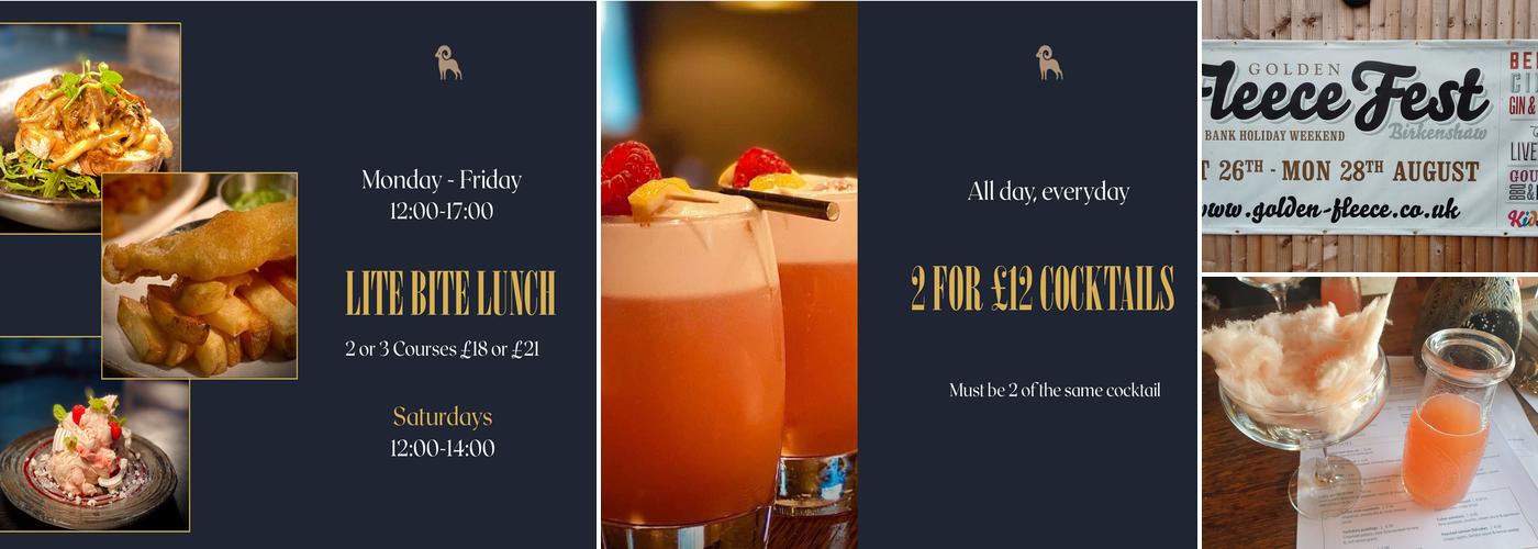 The Golden Fleece Menu