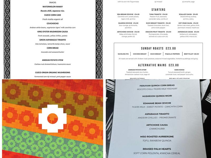 Chakana Menu
