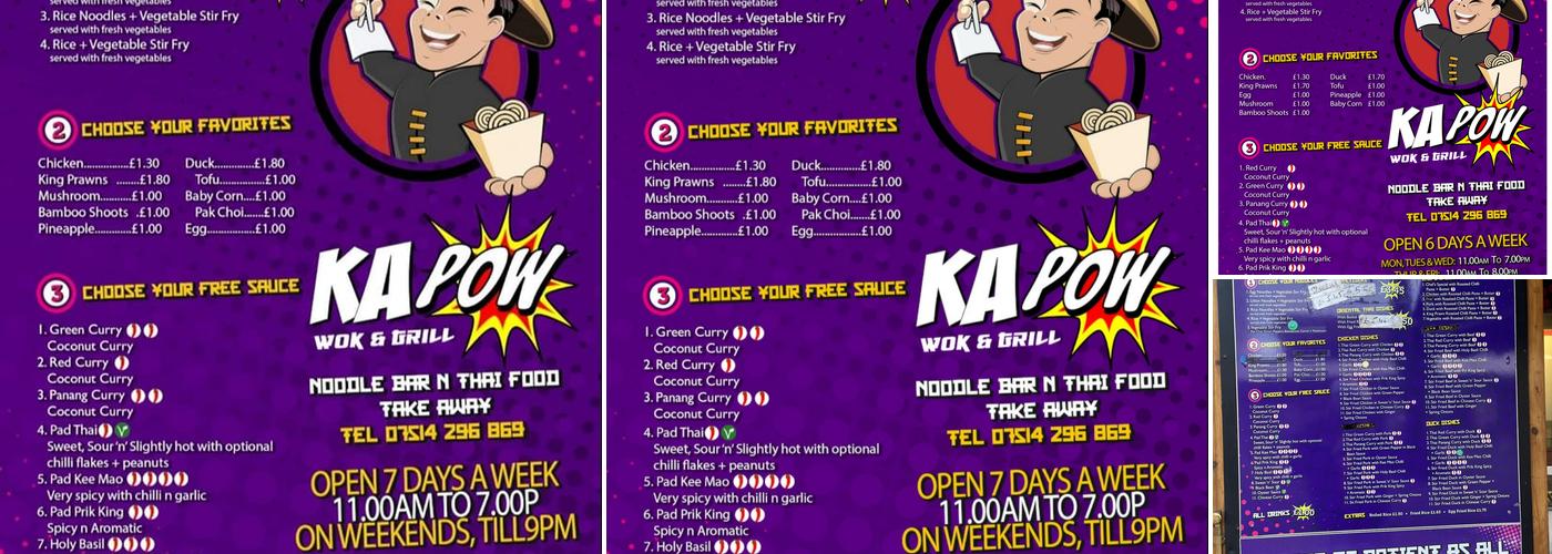 Ka Pow Wok & Grill Menu