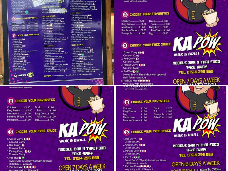 Ka Pow Wok & Grill Menu
