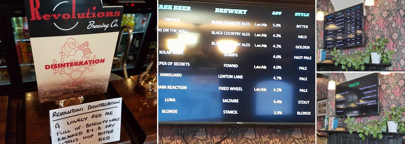 The Craven Arms Menu