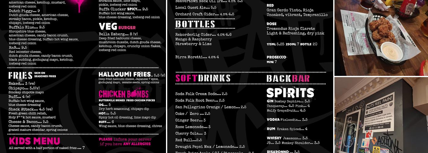 The Meat Shack Menu