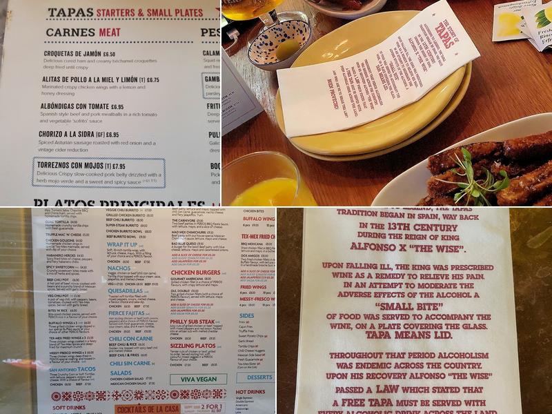 Tapas Revolution Menu