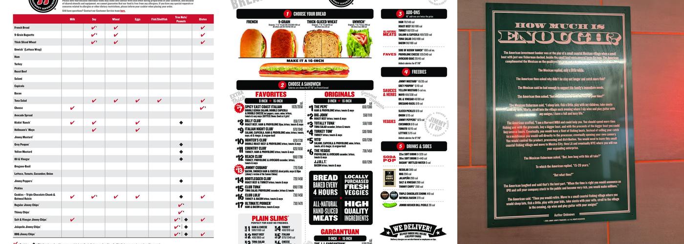 Jimmy John's Menu