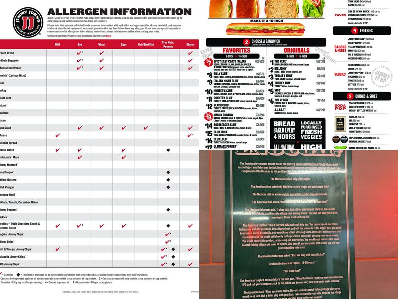 Jimmy John's Menu