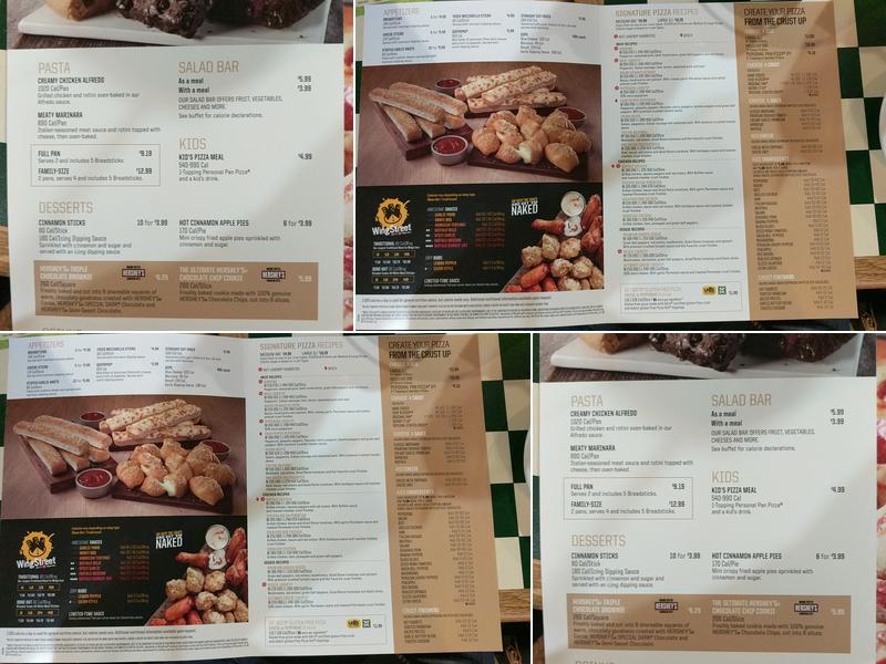 Pizza Hut Menu