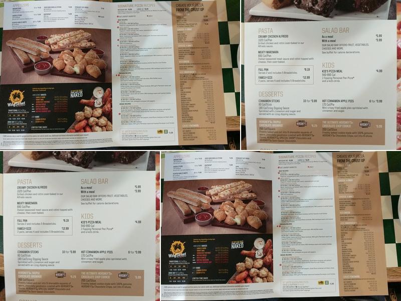Pizza Hut Menu