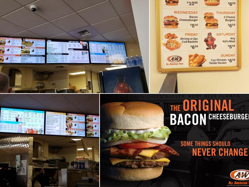 A&W Restaurant Menu