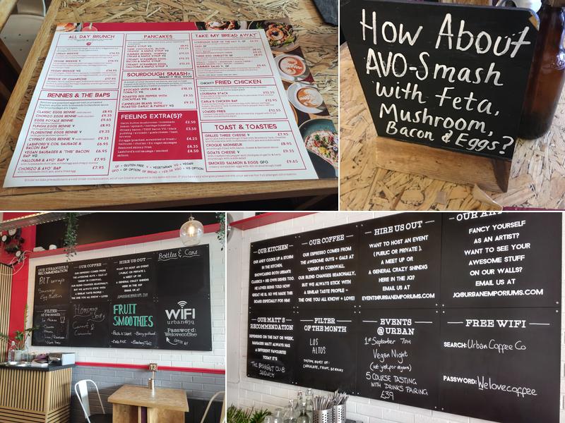 Urban Cafe / Bar / Kitchen - Jewellery Quarter Menu