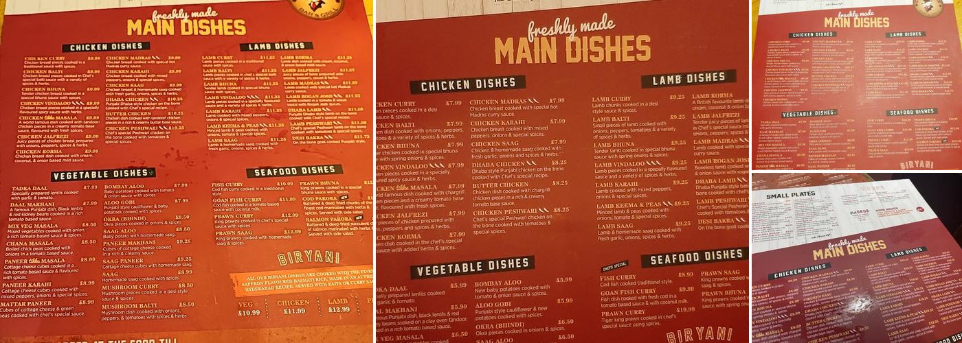 Copper Fox Grill Menu