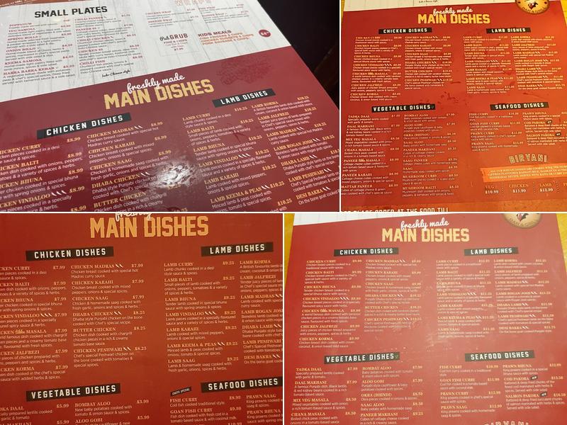 Copper Fox Grill Menu