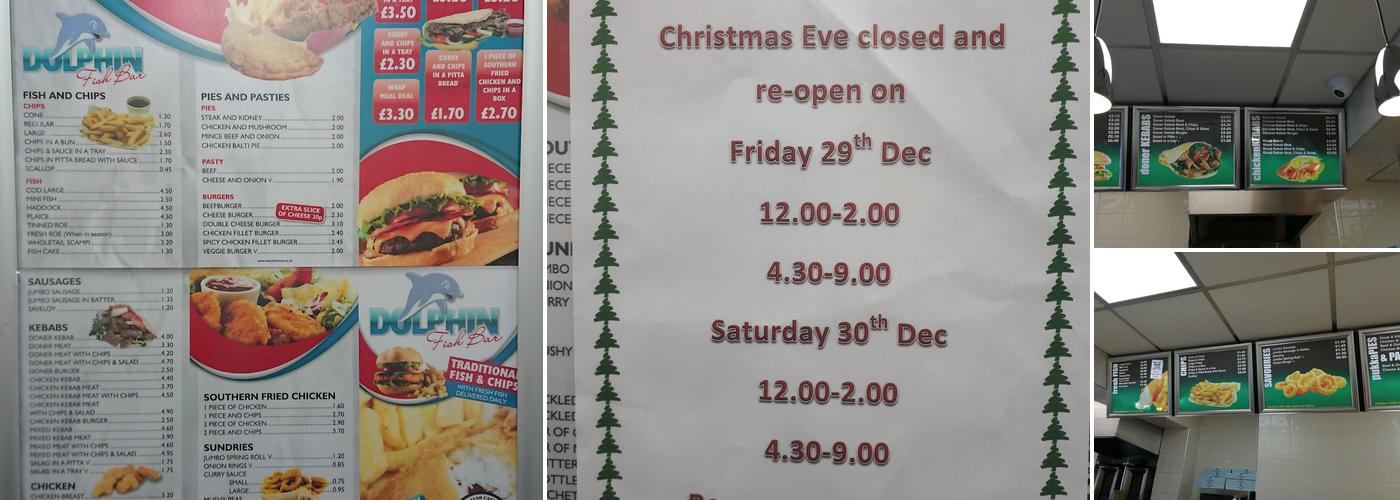 Dolphin Fish Bar Menu