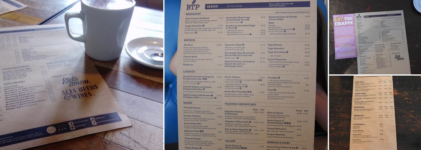 Boston Tea Party Harborne Menu