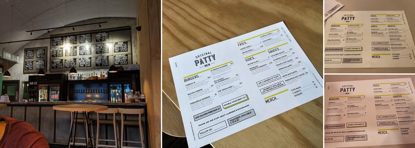 Original Patty Men Menu