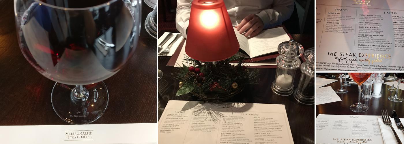 Miller & Carter Resorts World Menu