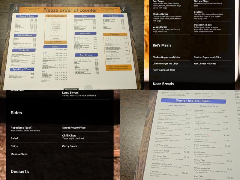 The New Talbot Quinton Menu