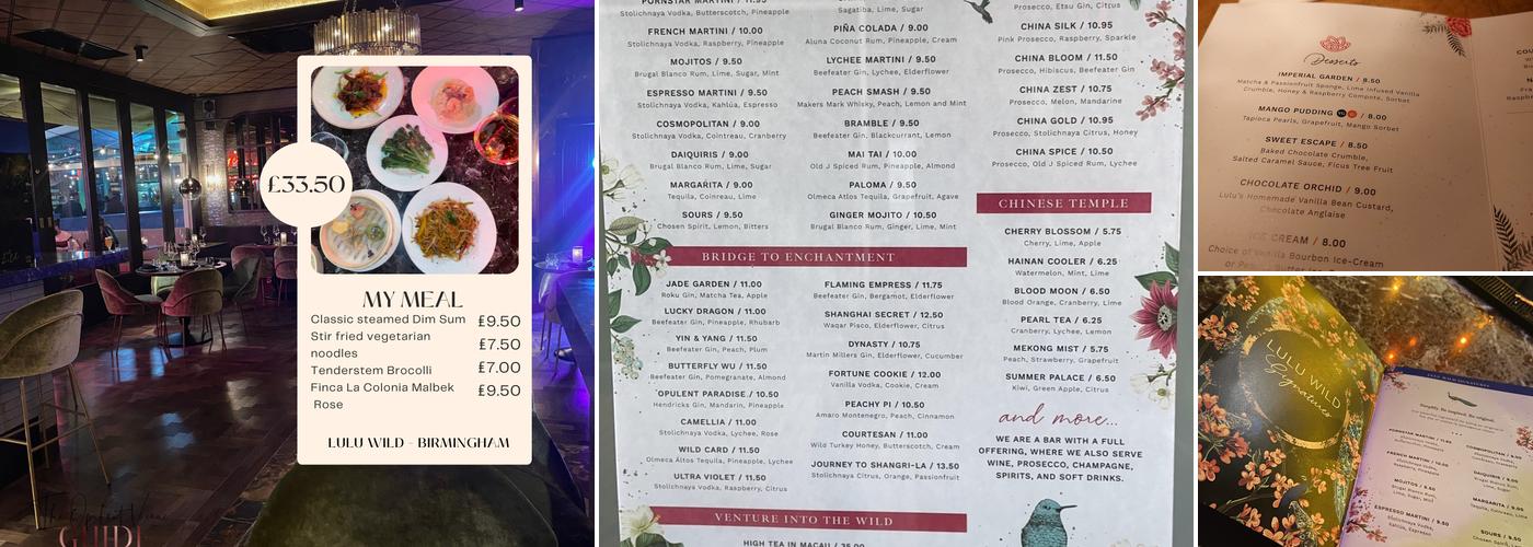 Lulu Wild Menu