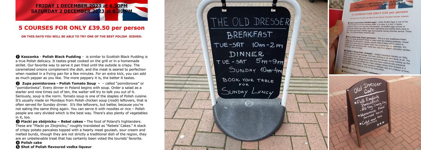 Old Dresser Cafe Menu