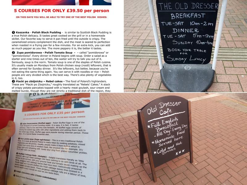 Old Dresser Cafe Menu