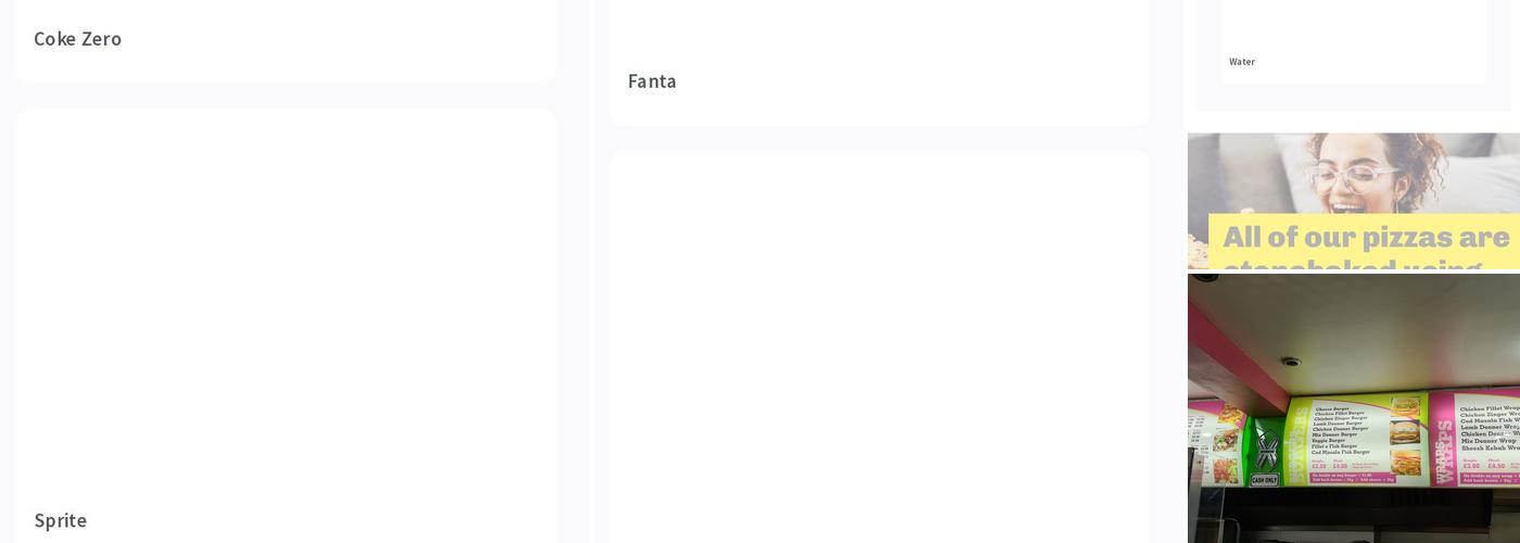 The Big Pizza - Small Heath Menu