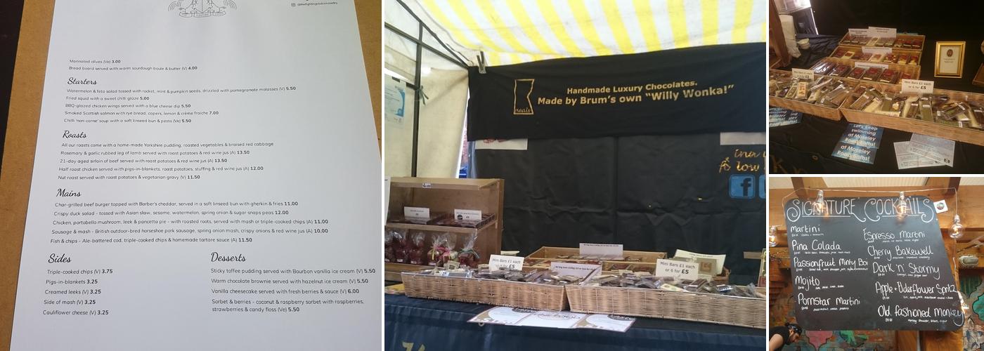 The Fighting Cocks Menu