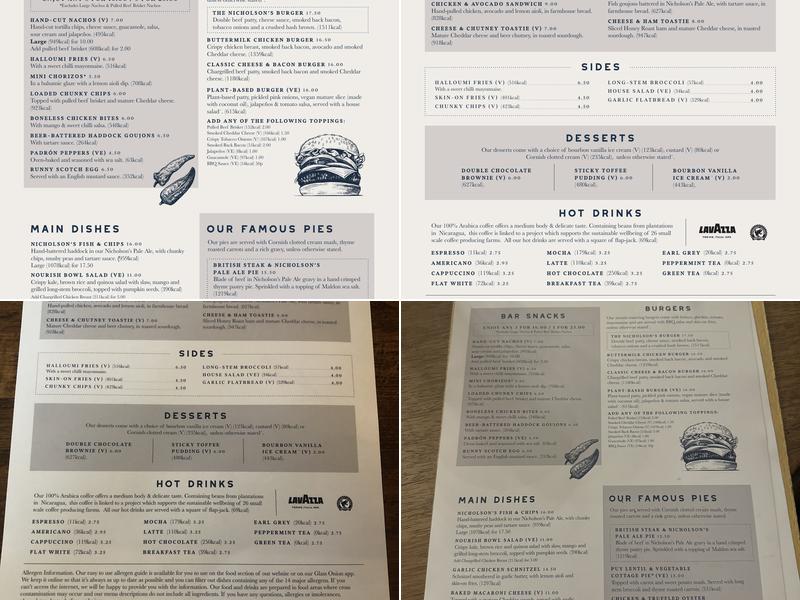 The Shakespeare Menu