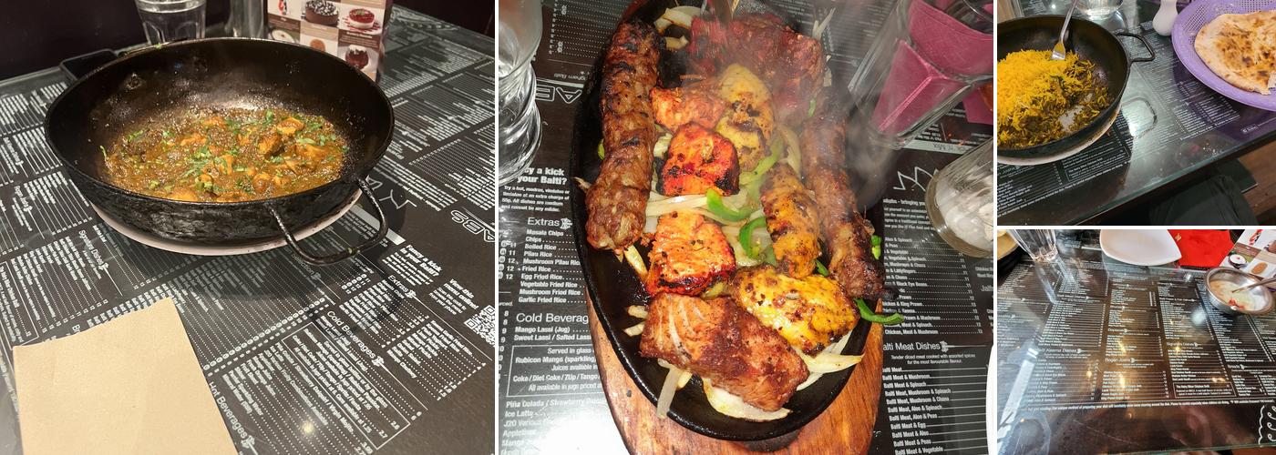 Shababs Balti Restaurant Menu