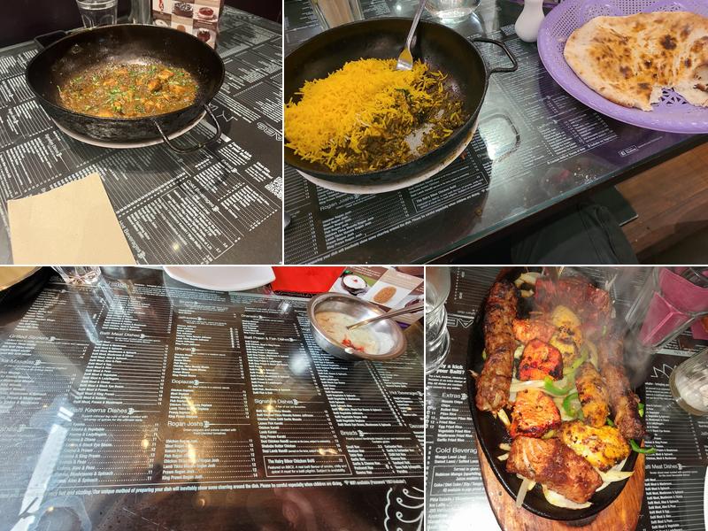 Shababs Balti Restaurant Menu