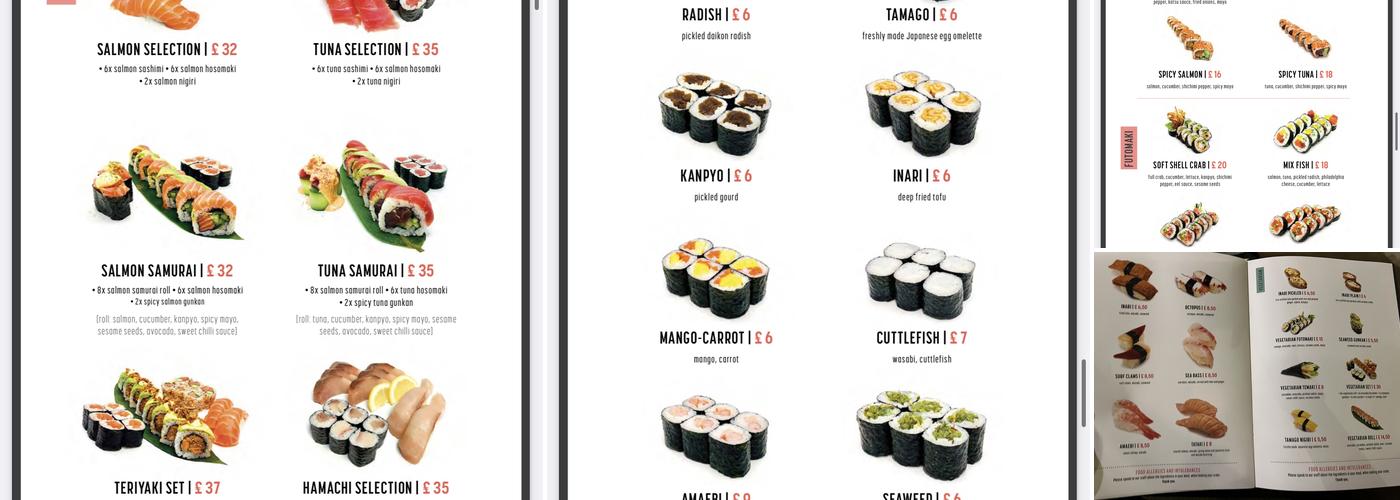 Sushi Passion Menu