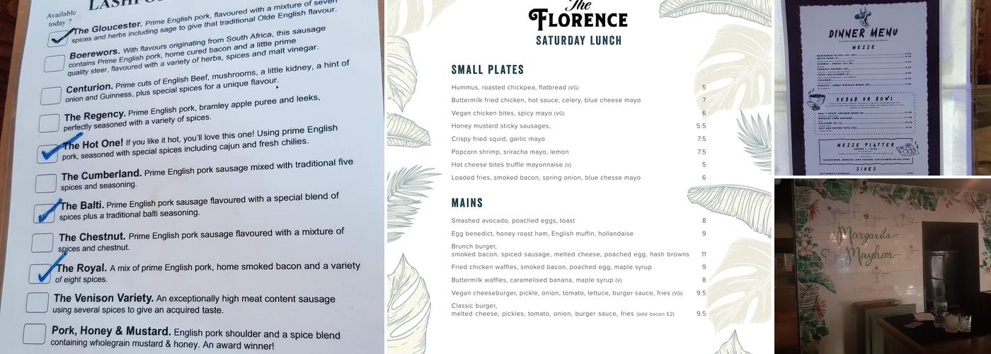 The Florence Menu