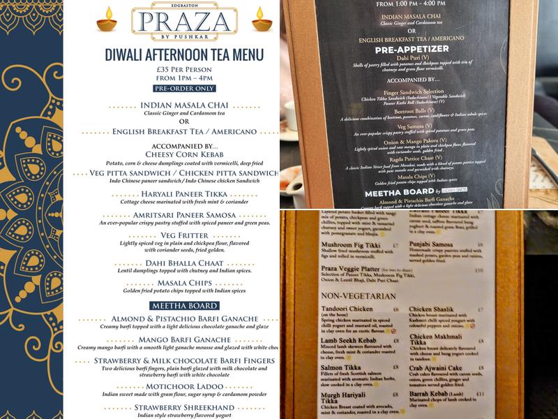 Praza Edgbaston Menu