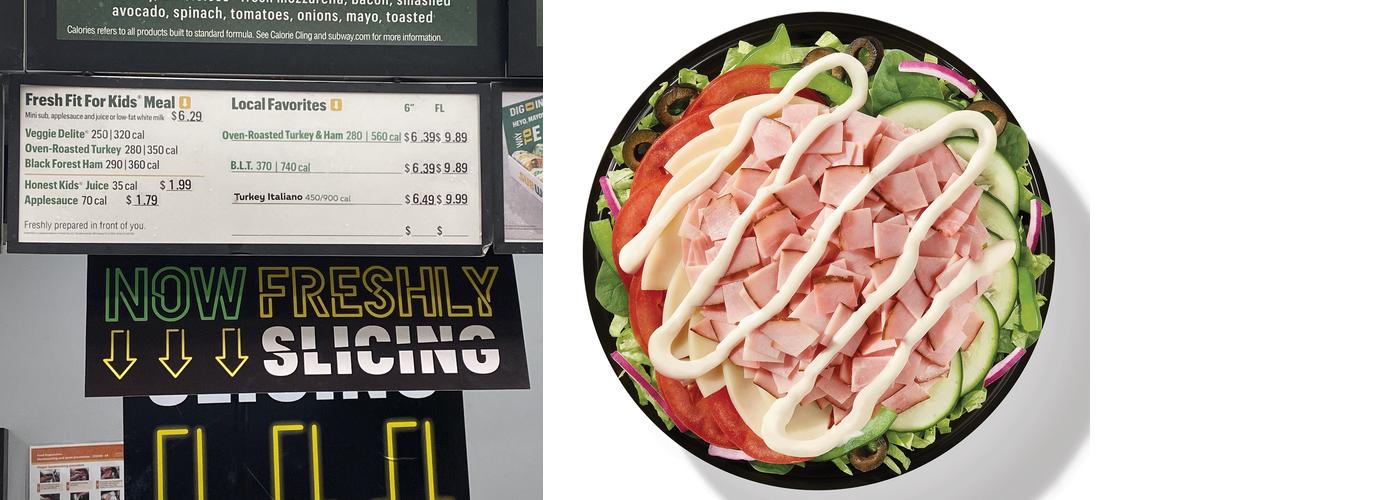 Subway Menu