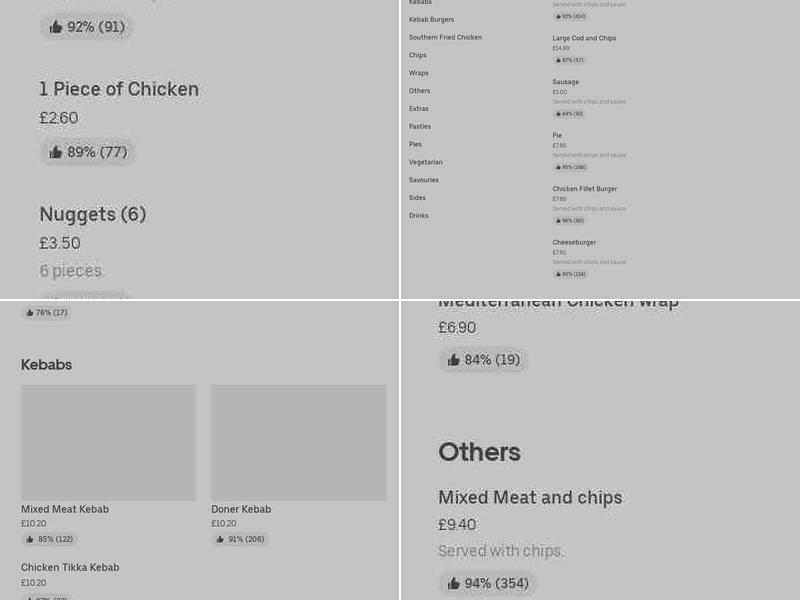 Dolphin Fish Bar Menu