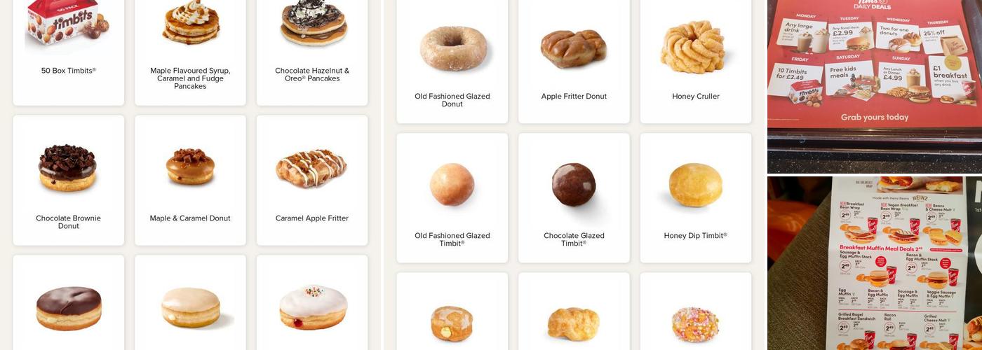 Tim Hortons Menu