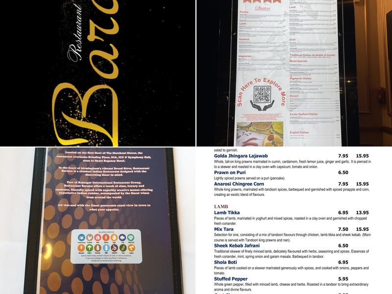 Barajee Menu