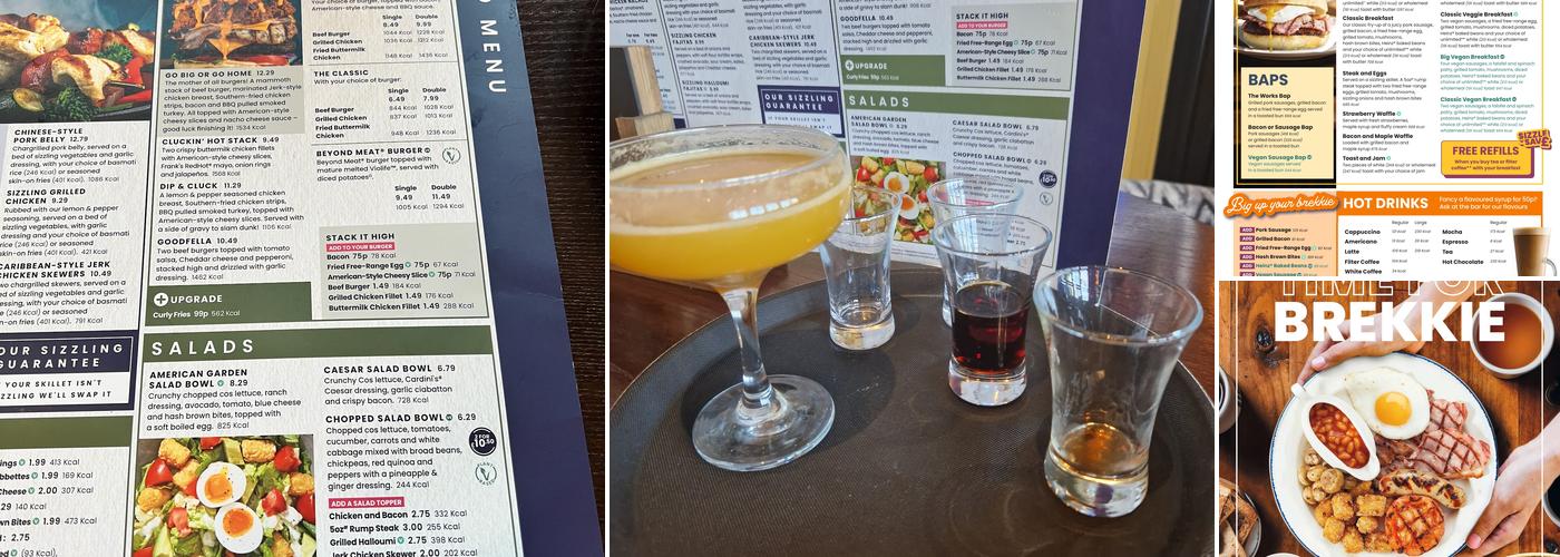 The Amber Tavern Menu